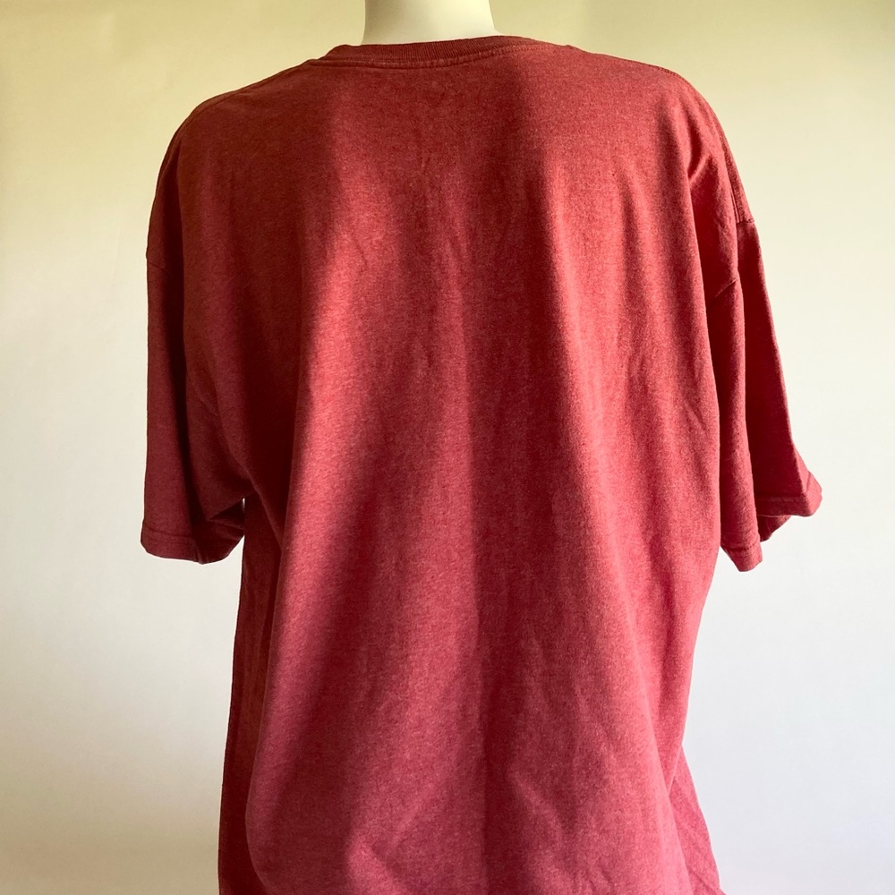 New Men’s Vans Red Pink Cotton Polyester Short Sleeve Shirt size XL - Picture 4 of 7
